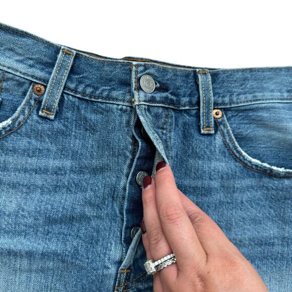 Levi’s 501 Denim Cutoff Shorts Womens size 29 - Picture 3 of 6